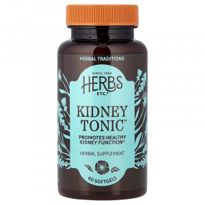 Тонік для нирок, Herbs Etc., 60 м'яких таблеток