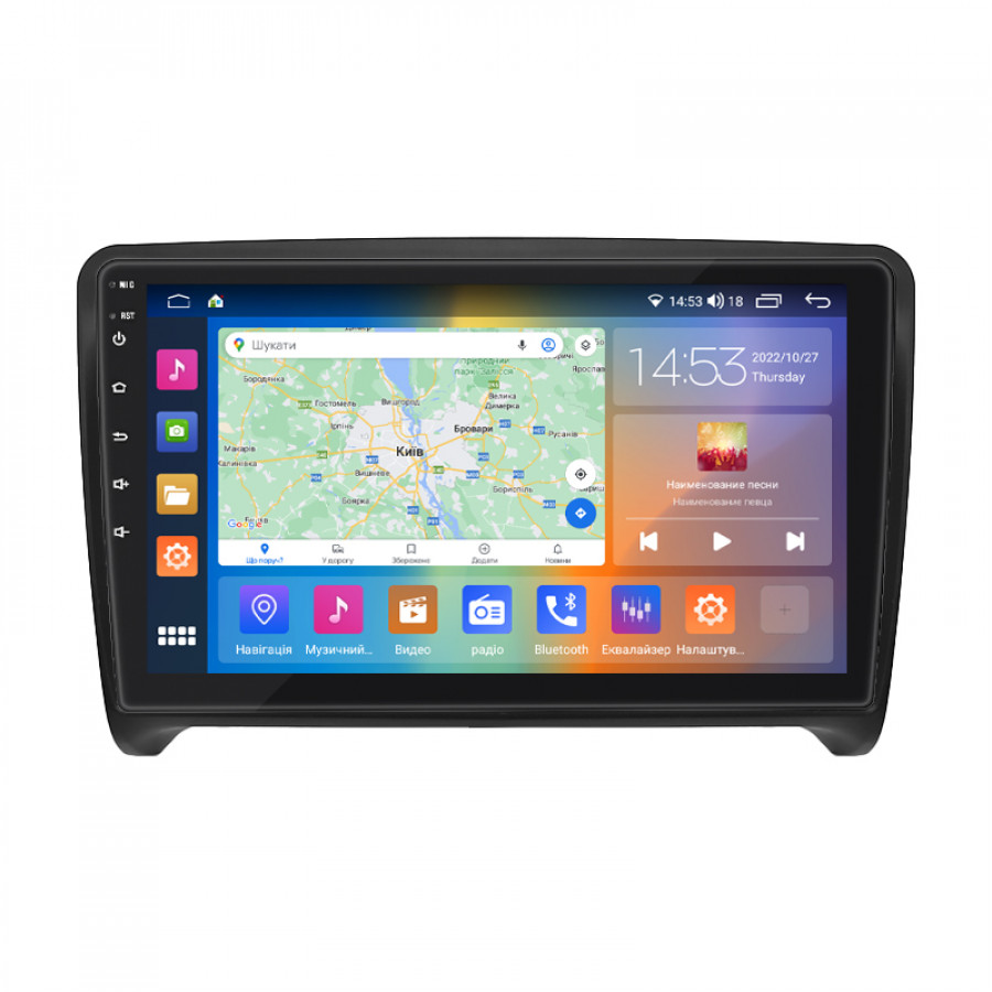 Штатная магнитола Lesko для Audi TT II (8J) Рестайлинг 2010-2014 экран 9" 4/64Gb CarPlay 4G Wi-Fi GPS Prime