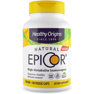 Епікор, EpiCor, Healthy Origins, 500 мг, 60 вегетаріанських капсул