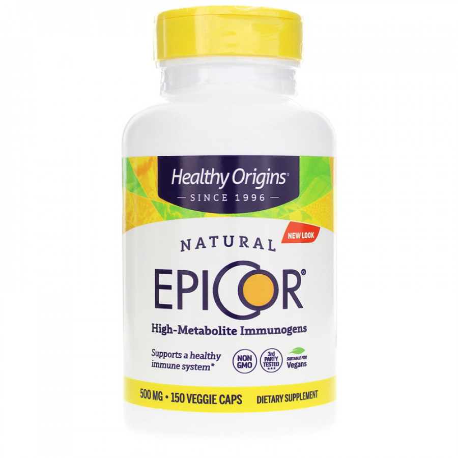 Епікор, EpiCor, Healthy Origins, 500 мг, 150 вегетаріанських капсул