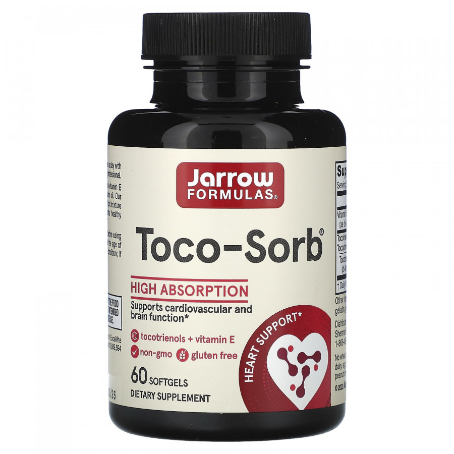 Вітамін Е і токотрінол, Tocotrienols and Vitamin E, Jarrow Formulas, 60 капсул