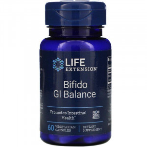 Біфідобактерії, Bifido GI Balance, Life Extension, 60 капсул