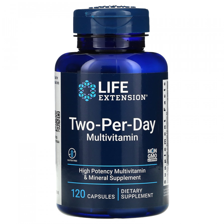Мультивітамінна формула, Two-Per-Day, Life Extension, 120 капсул