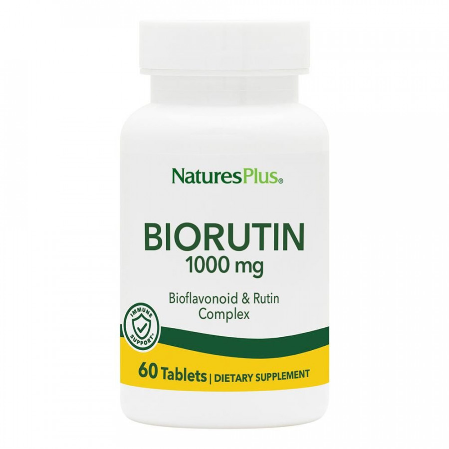 Рутін, Biorutin, Nature's Plus, 1000 мг, 60 пігулок