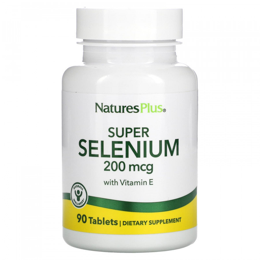 Селен, Super Selenium, Nature's Plus, 200 мкг, 90 таблеток