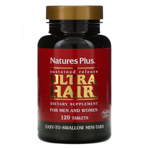 Комплекс для волосся з уповільненим вивільненням, Ultra Hair, Nature's Plus, 120 таблеток