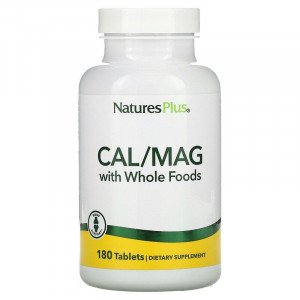 Кальцій Магній, Cal / Mag, Nature's Plus, Source of Life, 180 таблеток