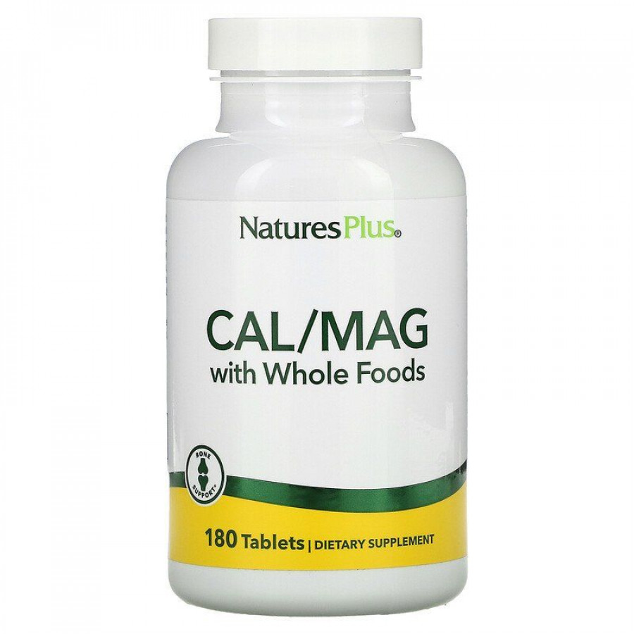 Кальцій Магній, Cal / Mag, Nature's Plus, Source of Life, 180 таблеток