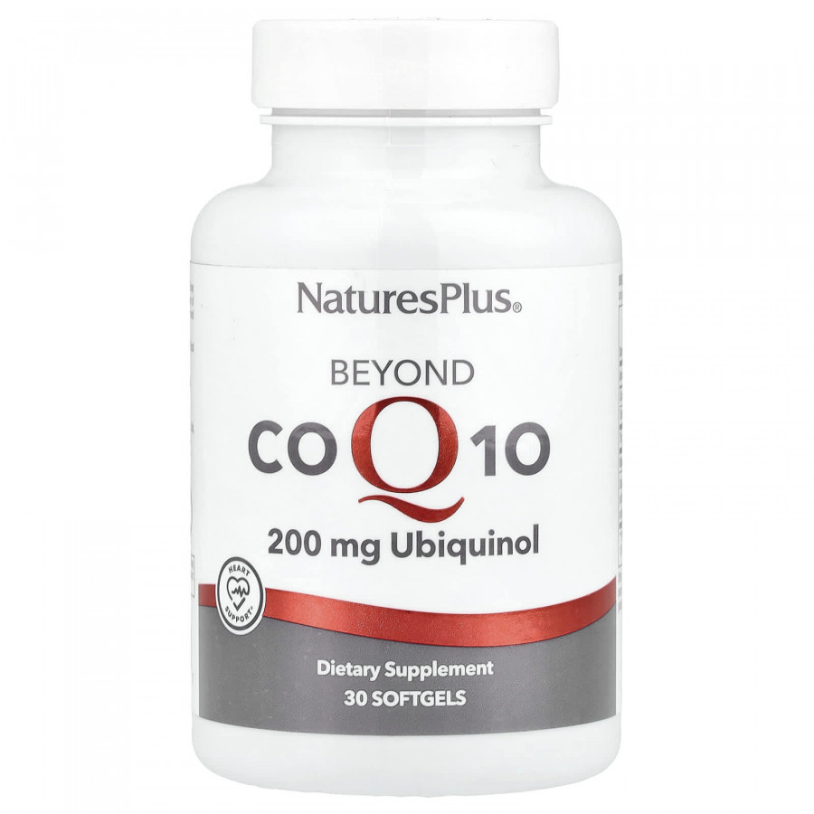 Коензим Q10, Beyond CoQ10, NaturesPlus, убіхінол, 200 мг, 30 гелевих капсул