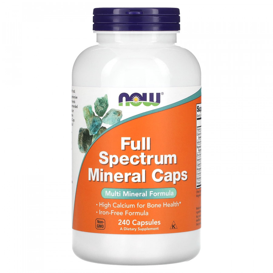 Мультимінерали, Full Spectrum Minerals, Now Foods, 240 капсул