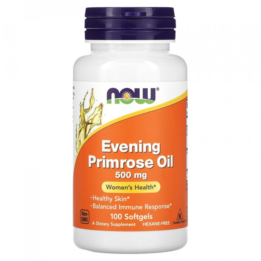 Олія вечірньої примули, Evening Primrose Oil, Now Foods, 500 мг, 100 капсул