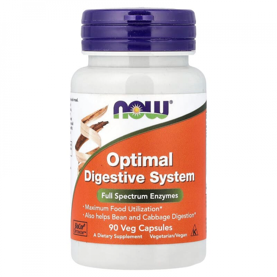 Ферменти для травлення, Optimal Digestive System, Now Foods, 90 вегетаріанських капсул