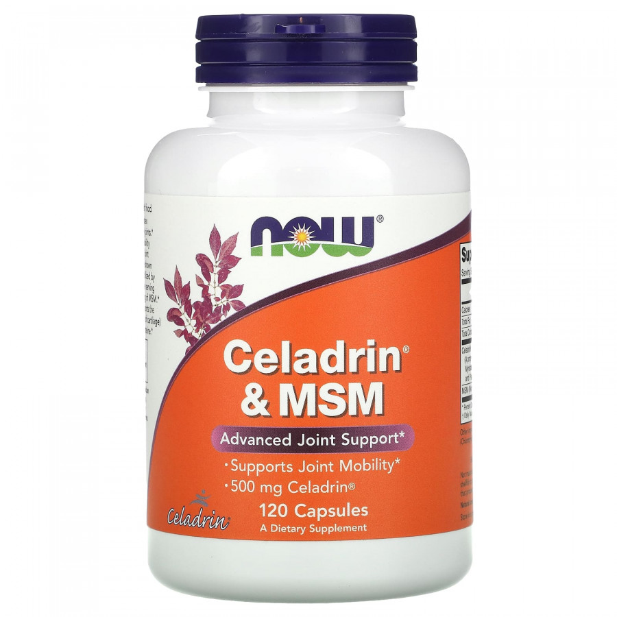 Целадрин і МСМ, Celadrin & MSM, Now Foods, 120 капсул