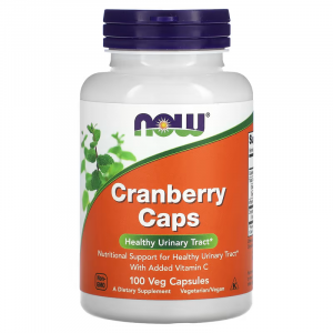 Журавлина в капсулах, Cranberry, Now Foods, 100 вегетаріанських капсул