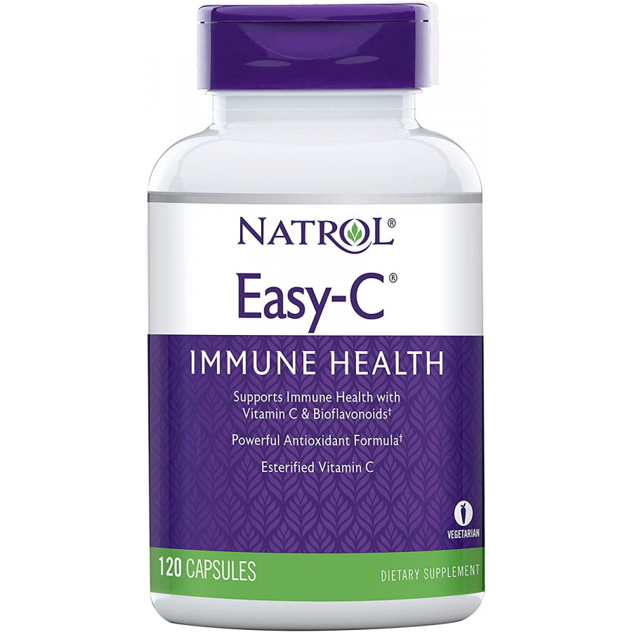 Вітамін C для імунітету, Easy-C, Natrol, 500 мг, 120 капсул
