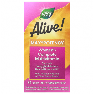 Вітаміни для жінок, Alive, Women's Complete Multivitamin, Nature's Way, повний мультивітамінний комплекс, 90 таблеток