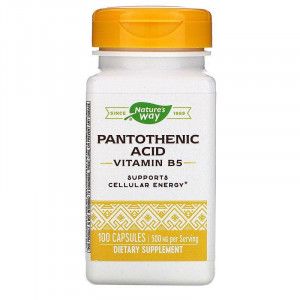Пантотенова кислота, Pantothenic Acid, Nature's Way, 500 мг, 100 капсул