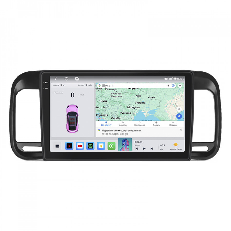 Штатная магнитола Lesko для Brilliance M2 (BS4) I 2006-2010 экран 9" 4/64 QLED CarPlay 4G Wi-Fi GPS 360 Prime