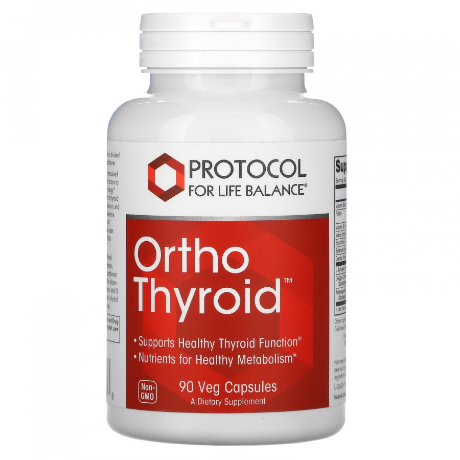 Підтримка щитовидної залози, Ortho Thyroid, Protocol for Life Balance, 90 капсул