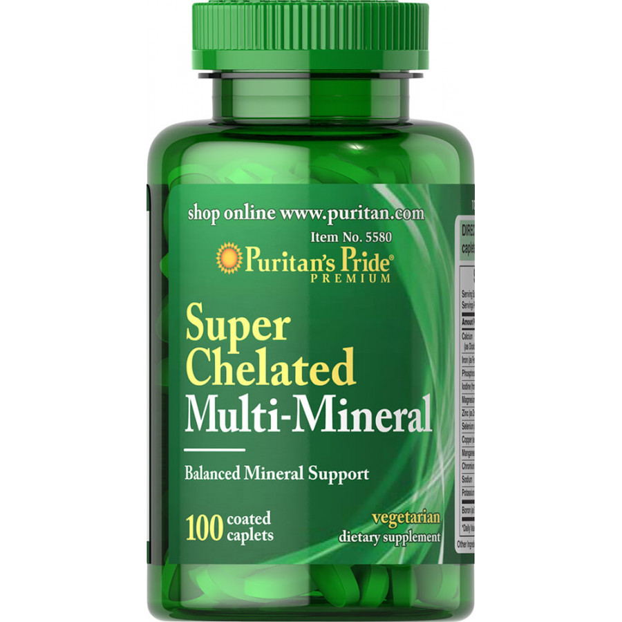 Мультимінеральний комплекс, Multi Mineral, Puritan's Pride, 100 каплет