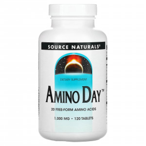 Аміно день, Amino Day, Source Naturals, 1000 мг, 120 таблеток
