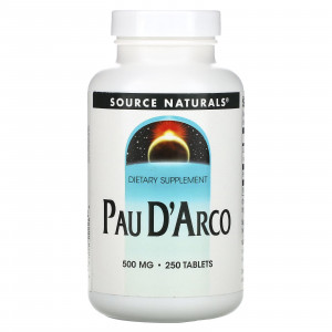 По д'арко, Pau D'Arco, Source Naturals, 250 мг, 250 таблеток