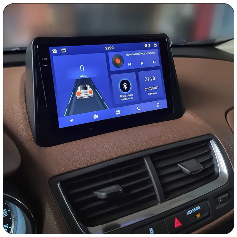 Штатная магнитола Lesko для Buick Encore I 2012-2016 экран 9" 4/64 QLED CarPlay 4G Wi-Fi GPS 360 Prime