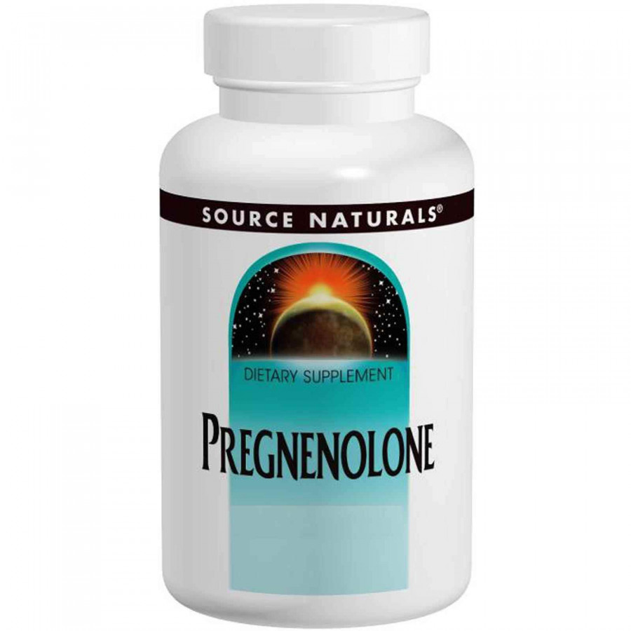 Прегненолон, Pregnenolone, Source Naturals, 50 мг, 120 таблеток