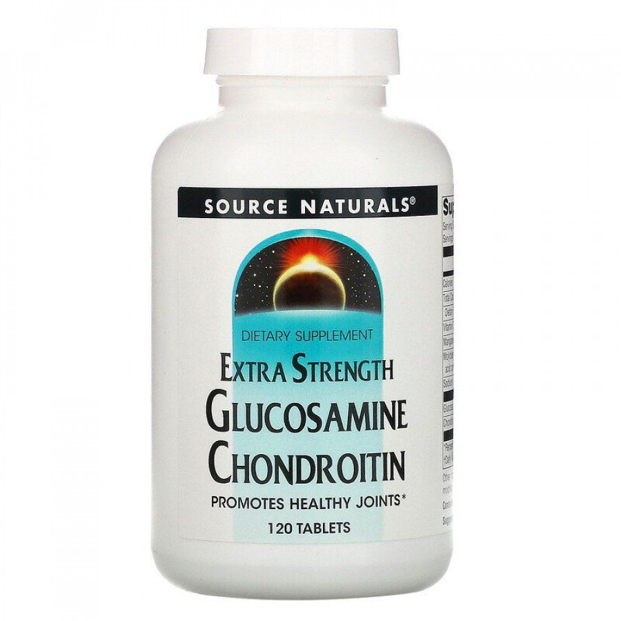 Глюкозамін і хондроїтин, Glucosamine Chondroitin, Source Naturals, 120 таблеток