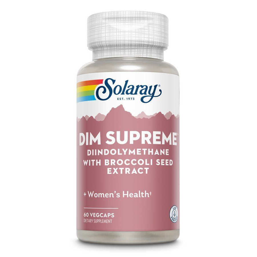DIM комплекс (Диіндолілметан), DIM Supreme, Solaray, 60 капсул