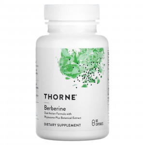 Берберін, Berberine, Thorne, 60 капсул