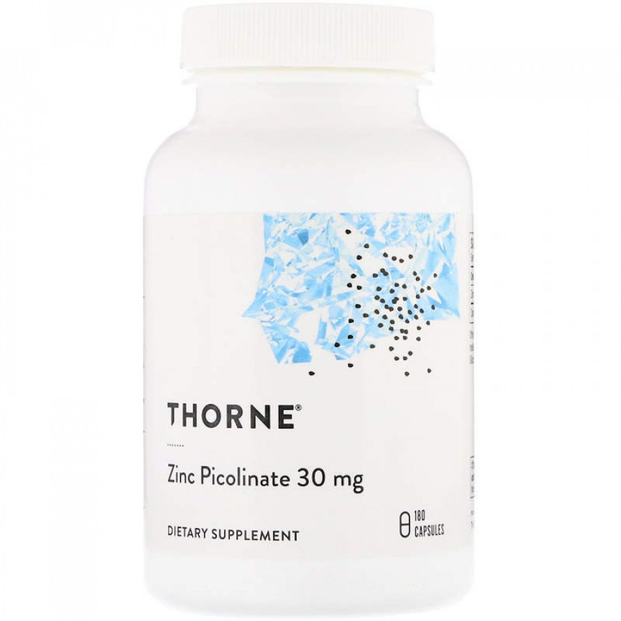 Піколінат цинку посилений, Zinc Picolinate, Thorne, 30 мг, 180 капсул