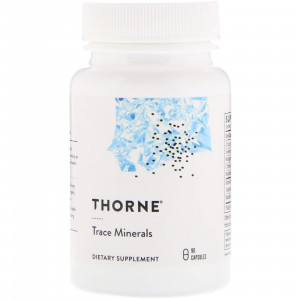 Мікроелементи, Trace Minerals, Thorne, 90 капсул