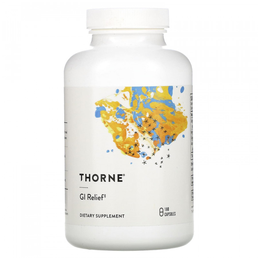 Підтримка шлунку, GI-Relief, Thorne, 180 капсул