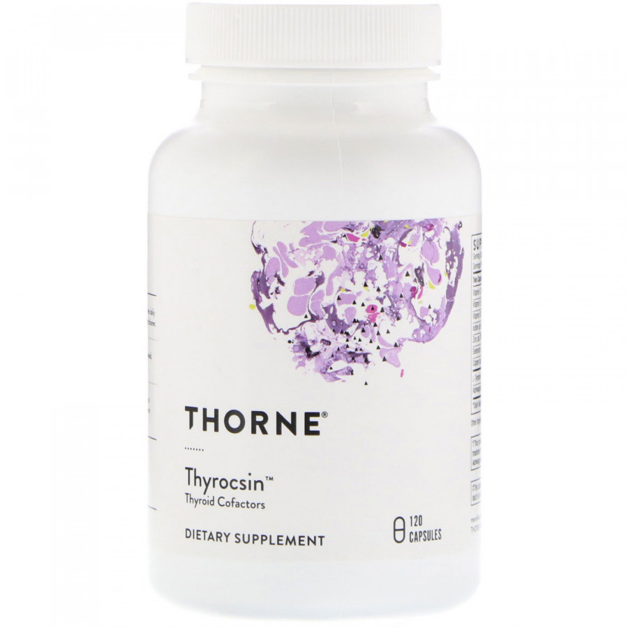 Підтримка щитовидної залози, Thyrocsin, Thorne, 120 капсул