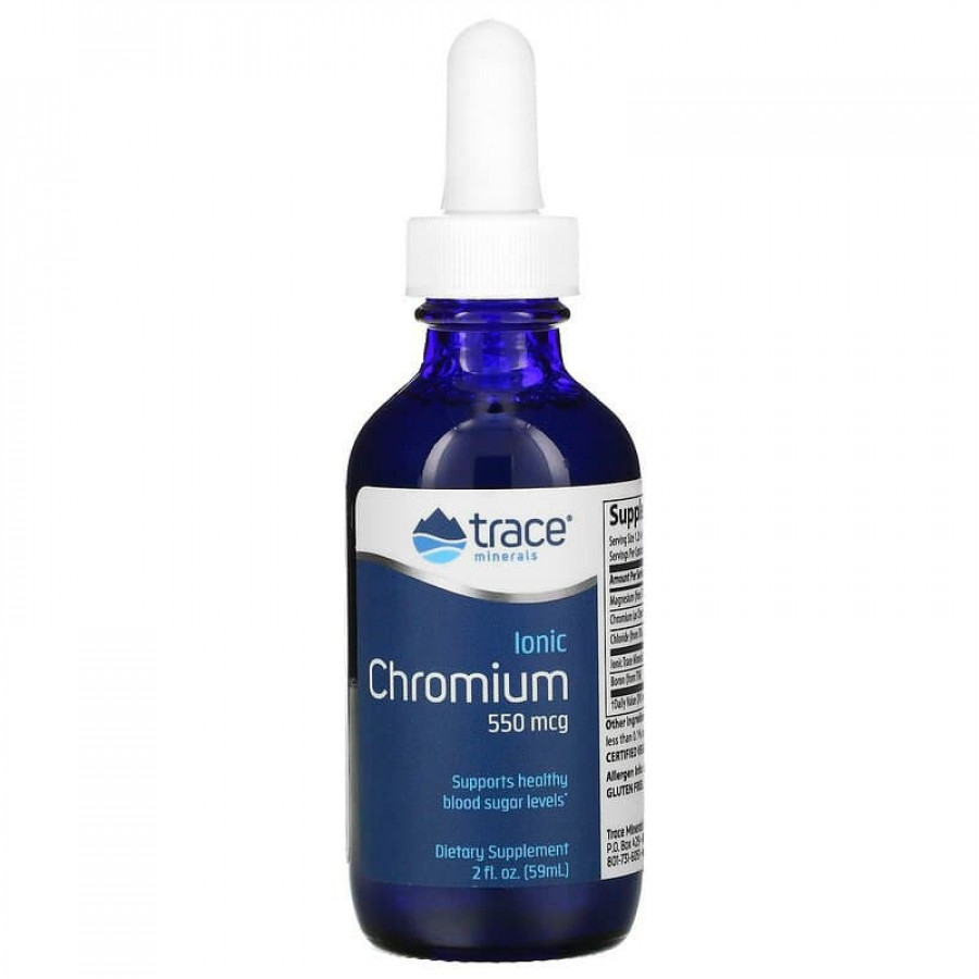 Іонний хром, Ionic Chromium, Trace Minerals Research, 550 мкг, 59 мл