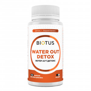 Вотер аут детокс, Water Out Detox, Biotus, 100 капсул