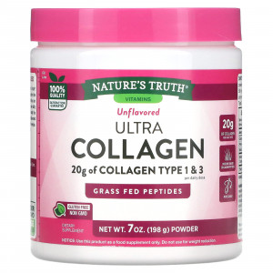 Колаген, Ultra Collagen, Nature's Truth, порошок, без ароматизаторів, 198 г