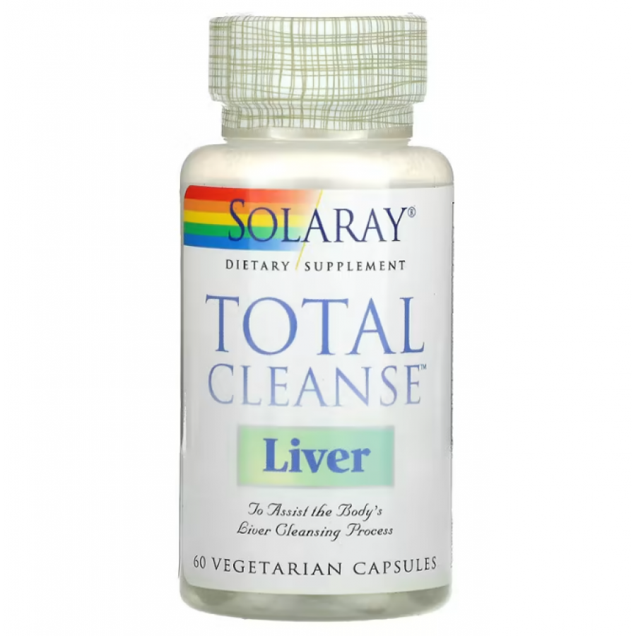 Чистка печінки, Total Cleanse Liver, Solaray, 60 капсул
