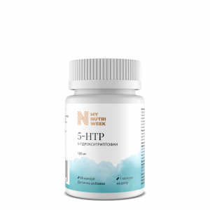 5-HTP (5-гідрокситриптофан), 5-HTP, My Nutri Week, 100 мг, 60 капсул