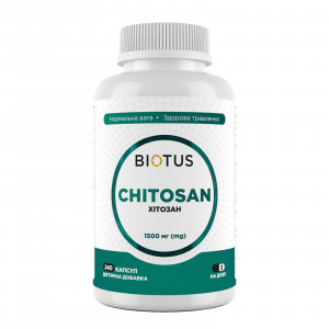 Хітозан, Chitosan, Biotus, 1500 мг, 240 капсул