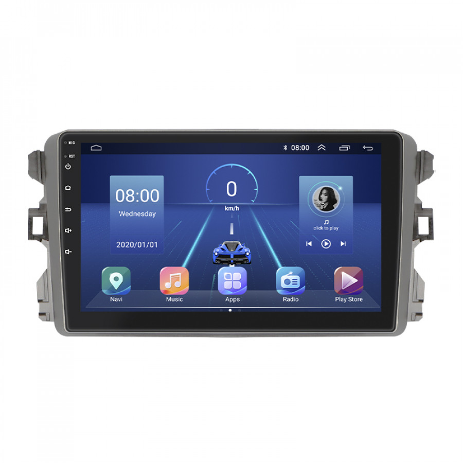 Штатная магнитола Lesko для BYD G3  2009-2014 экран 9" 4/64Gb 4G Wi-Fi GPS Top