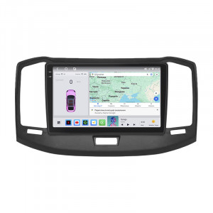 Штатная магнитола Lesko для Chery Bonus (A13)  2011-2014 экран 10" 4/64 QLED CarPlay 4G Wi-Fi GPS 360 Prime