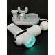 Компактный перкуссионный массажер Booster Lightsaber Mini White с кейсом в комплекте