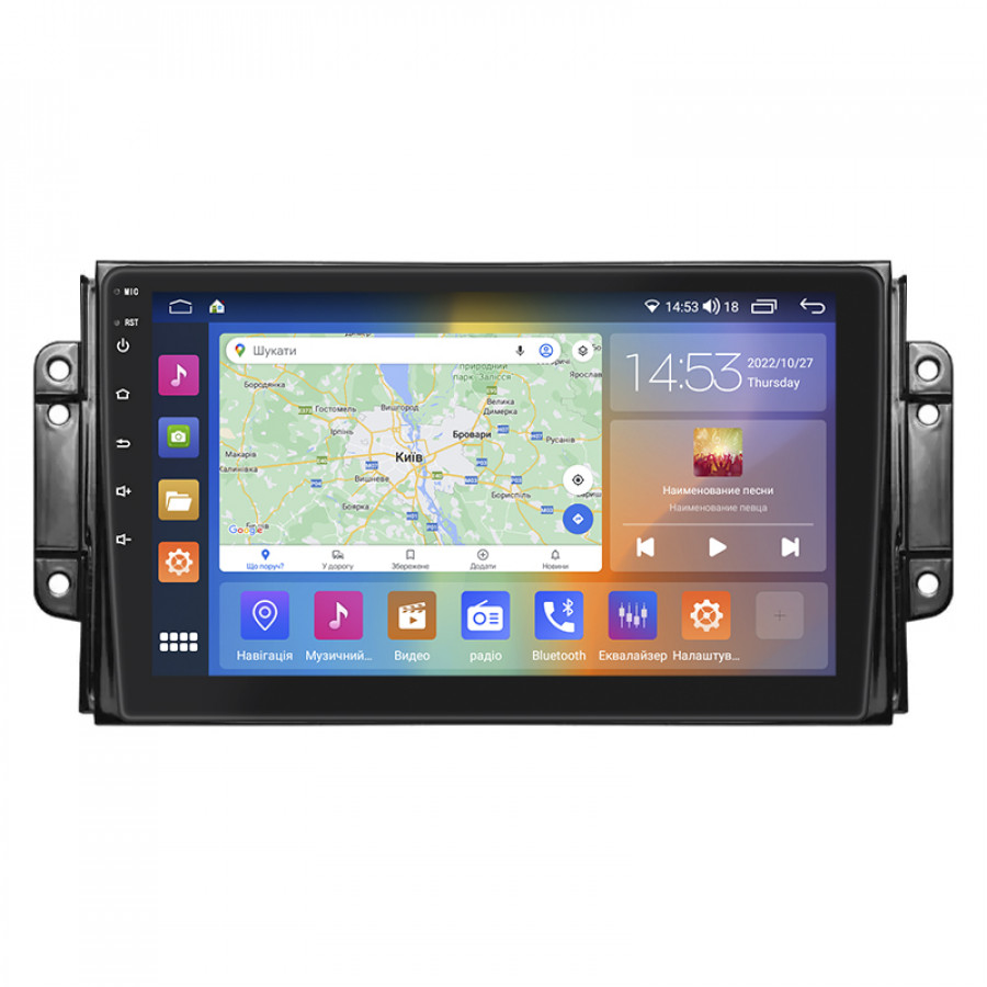 Штатная магнитола Lesko для Chery Tiggo 2 I 2016-2020 экран 9" 2/32Gb CarPlay 4G Wi-Fi GPS Prime