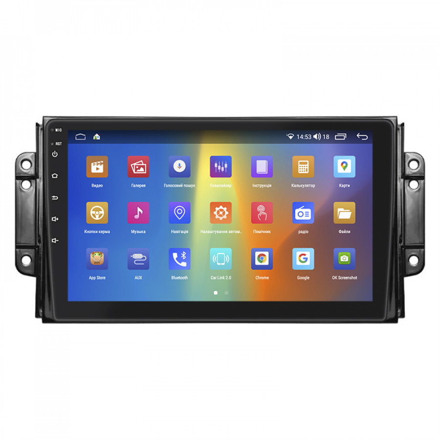 Штатная магнитола Lesko для Chery Tiggo 2 I 2016-2020 экран 9" 2/32Gb CarPlay 4G Wi-Fi GPS Prime