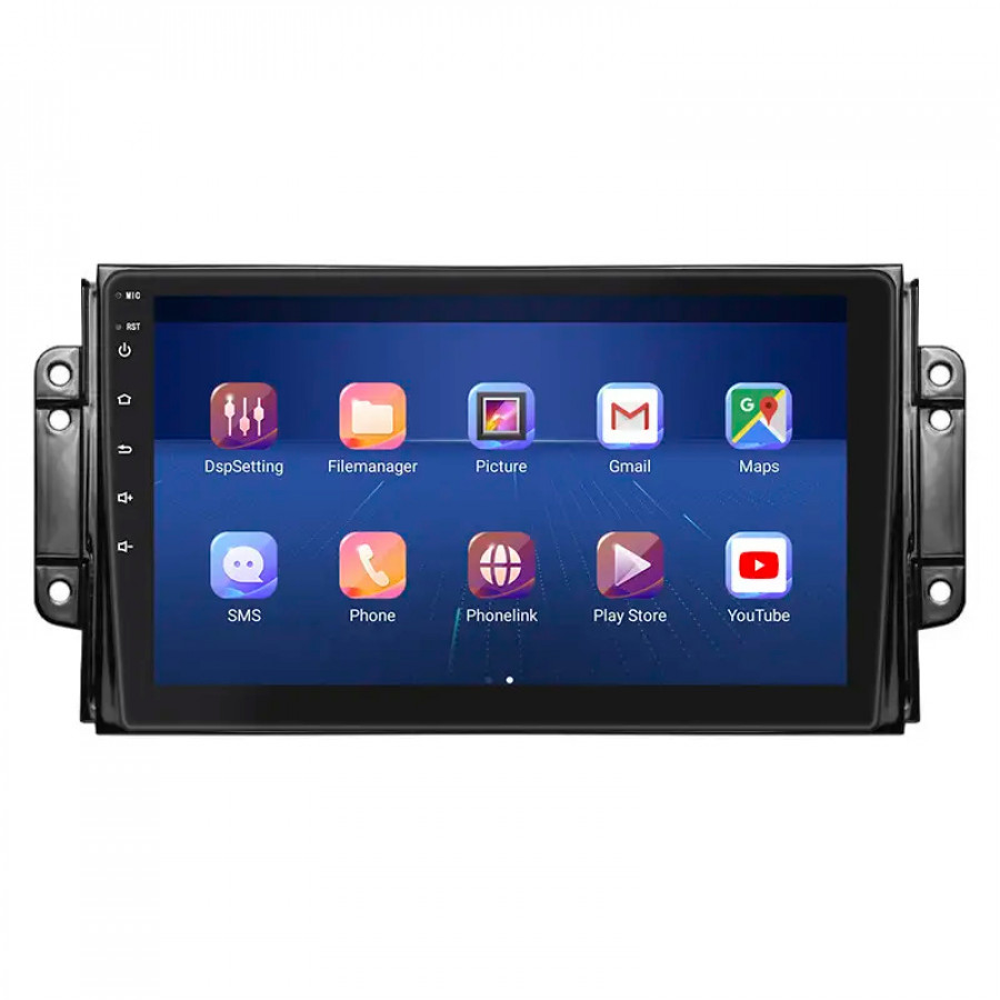 Штатная магнитола Lesko для Chery Tiggo 2 I 2016-2020 экран 9" 6/128Gb 4G Wi-Fi GPS Top