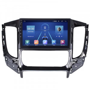 Штатная магнитола Lesko для Mitsubishi Pajero Sport III ver. 2 2015-2019 экран 9" 6/128Gb 4G Wi-Fi GPS Top