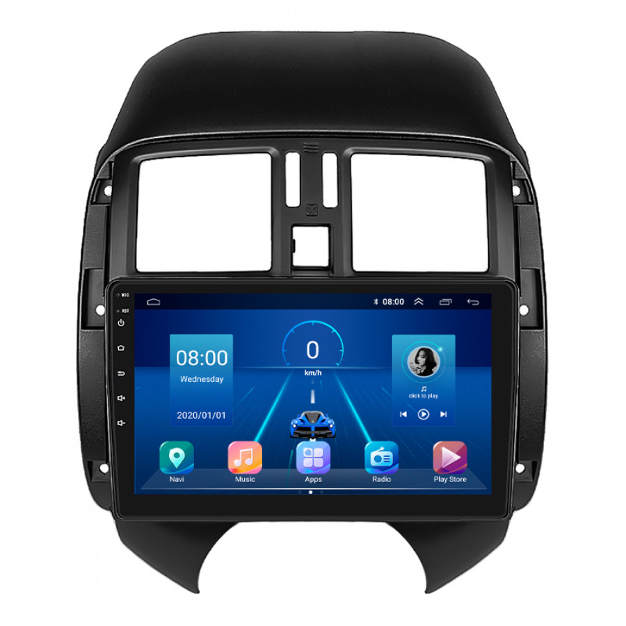 Штатная магнитола Lesko для Nissan Latio I (N17) 2012-2014 экран 9" 4/32Gb 4G Wi-Fi GPS Top