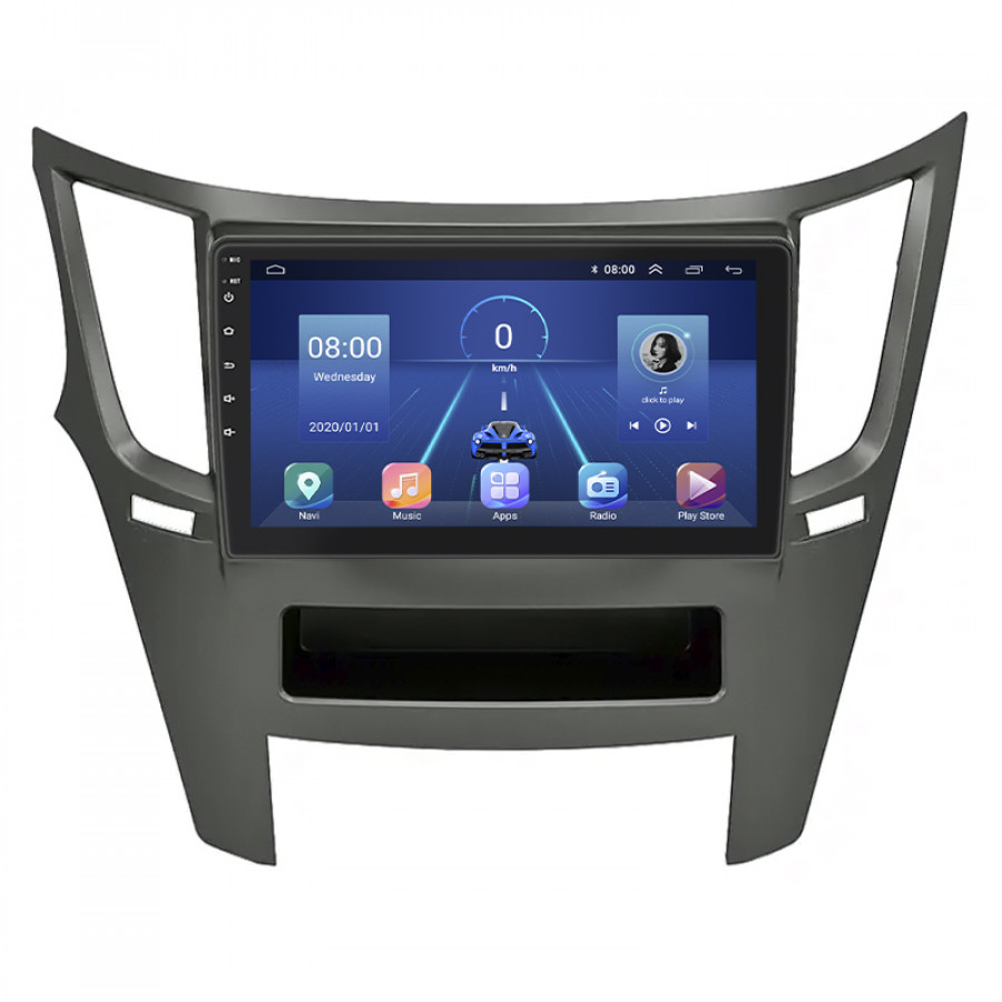 Штатная магнитола Lesko для Subaru Legacy V Рестайлинг 2012-2014 экран 9" 4/32Gb 4G Wi-Fi GPS Top